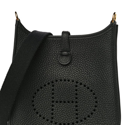 Hermes Taurillon Clemence Evelyne TPM Black 7 of 11