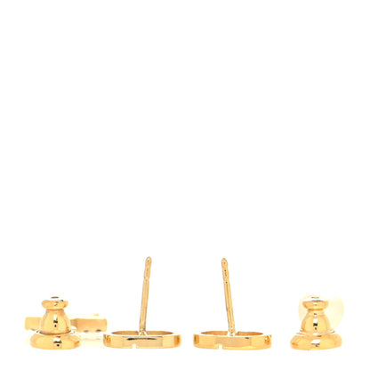Christian Dior Crystal Pearl Star Earrings Gold 3 of 4