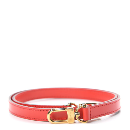 Louis Vuitton Calfskin 16mm Shoulder Strap Red 1 of 2