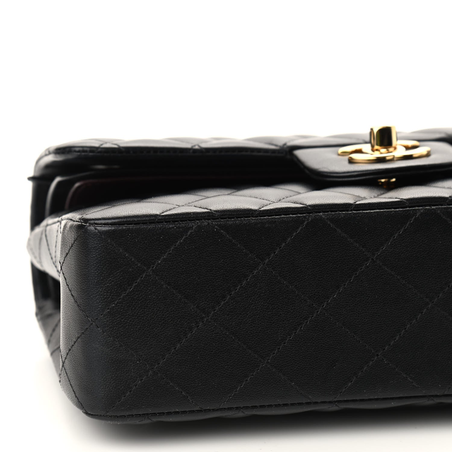 Chanel Lambskin Quilted Small Double Flap Black 6 of 10
