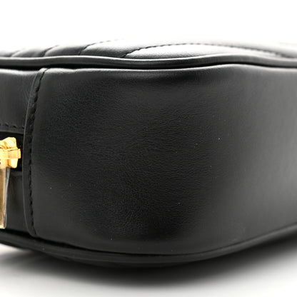 Saint Laurent Calfskin Matelasse Monogram Mini Lou Camera Bag Black 9 of 11