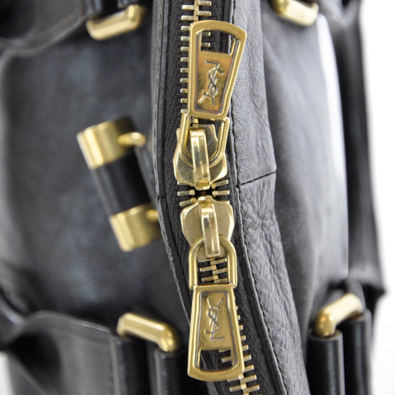 Saint Laurent Leather Muse Tote Brown 7 of 11
