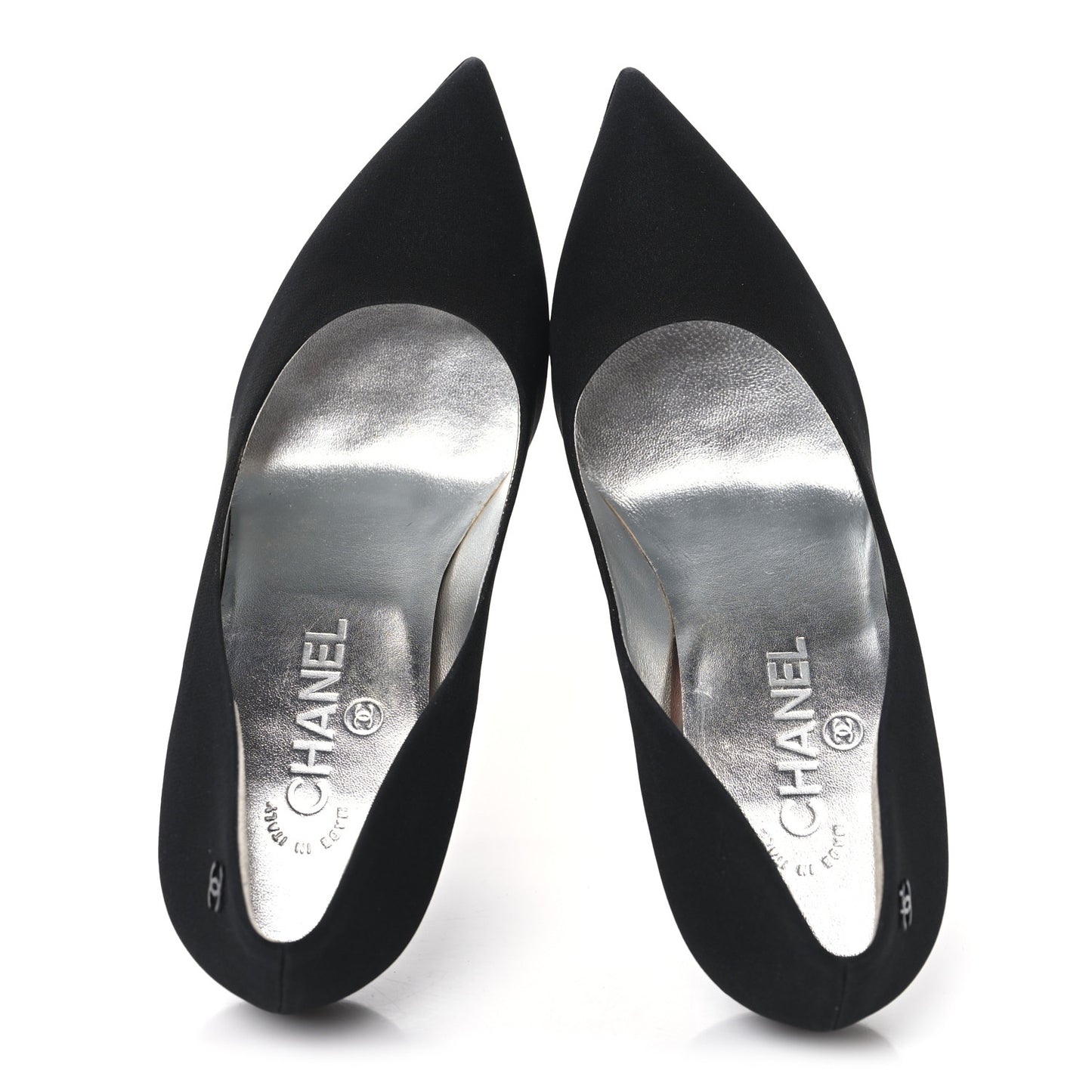 Silk Crepe CC Pumps 38.5 Black
