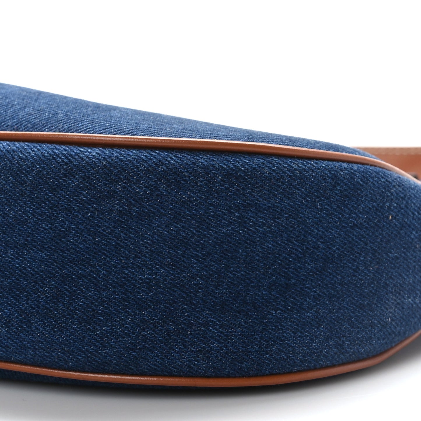 Denim Ava Shoulder Bag Navy Tan