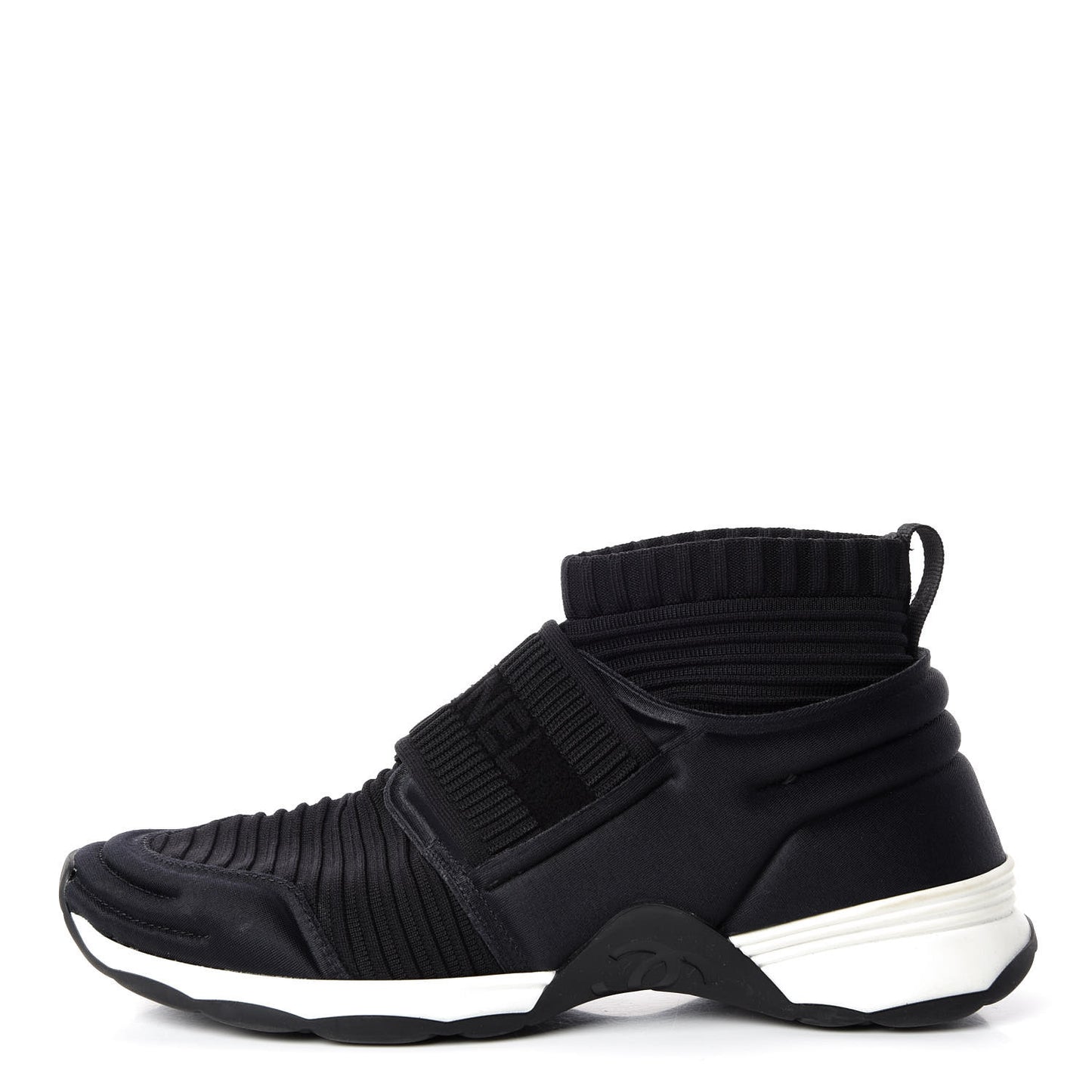 Stretch Fabric CC Sneakers 36 Black