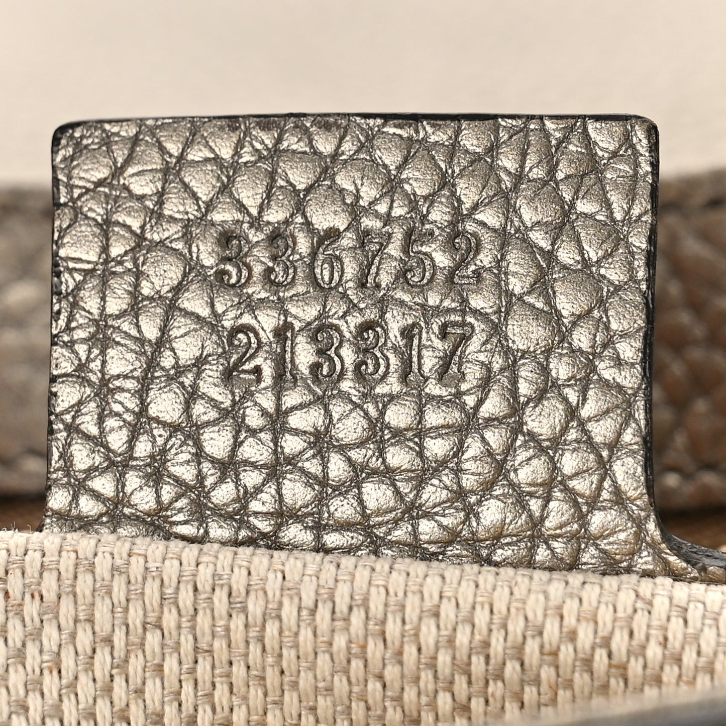 Metallic Pebbled Calfskin Medium Soho Flap Crossbody Golden Beige