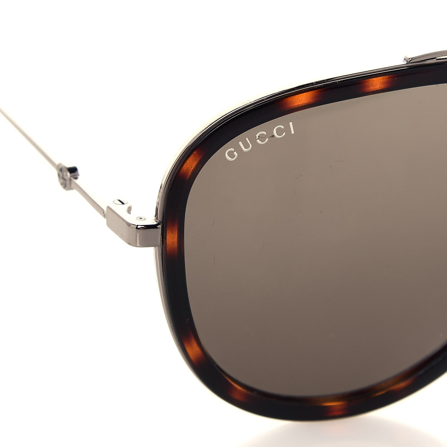 Gucci Acetate Aviator Sunglasses GG0062S Tortoise 7 of 8