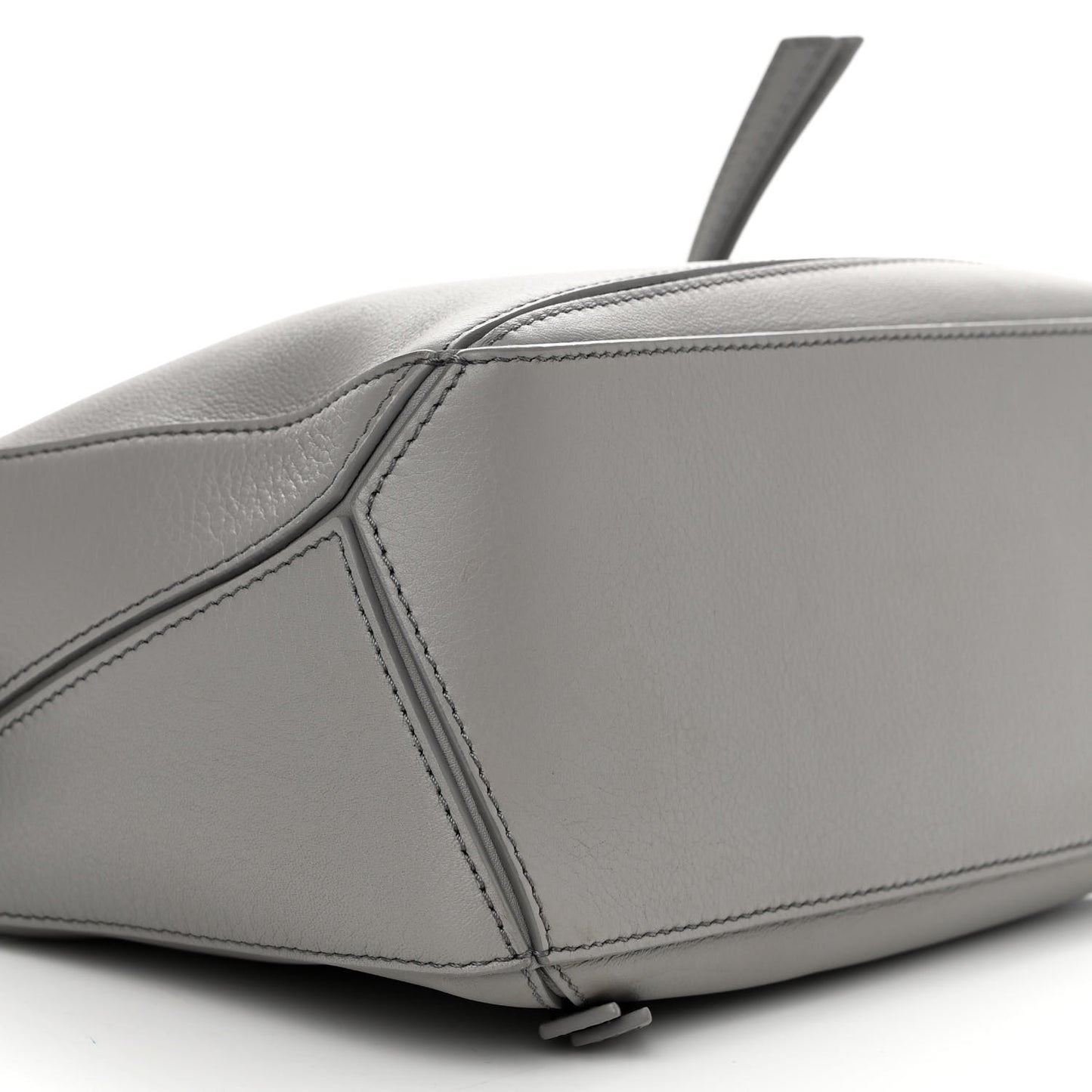 Soft Grained Calfskin Small Puzzle Bag Pearl Grey