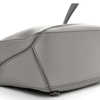 Loewe Soft Grained Calfskin Small Puzzle Bag Pearl Grey 9 of 10