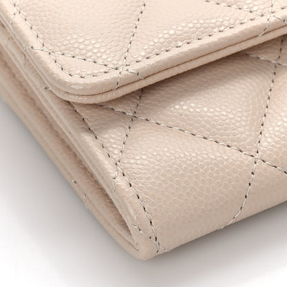 Chanel Caviar Pearl Quilted Coco Candy Wallet Beige 8 of 10