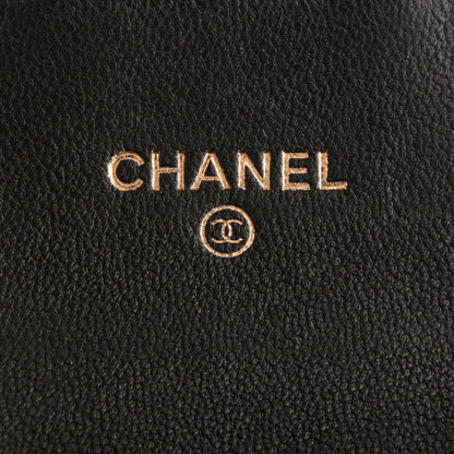 Chanel Aged Calfskin Quilted Reissue Flap Card Holder Black 6 of 7