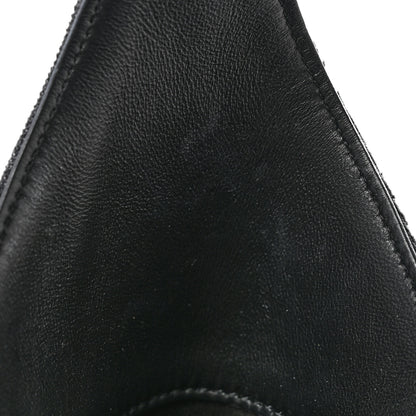 Givenchy Washed Denim Calfskin Crocodile Embossed Medium G-Lock Hobo Black 10 of 10