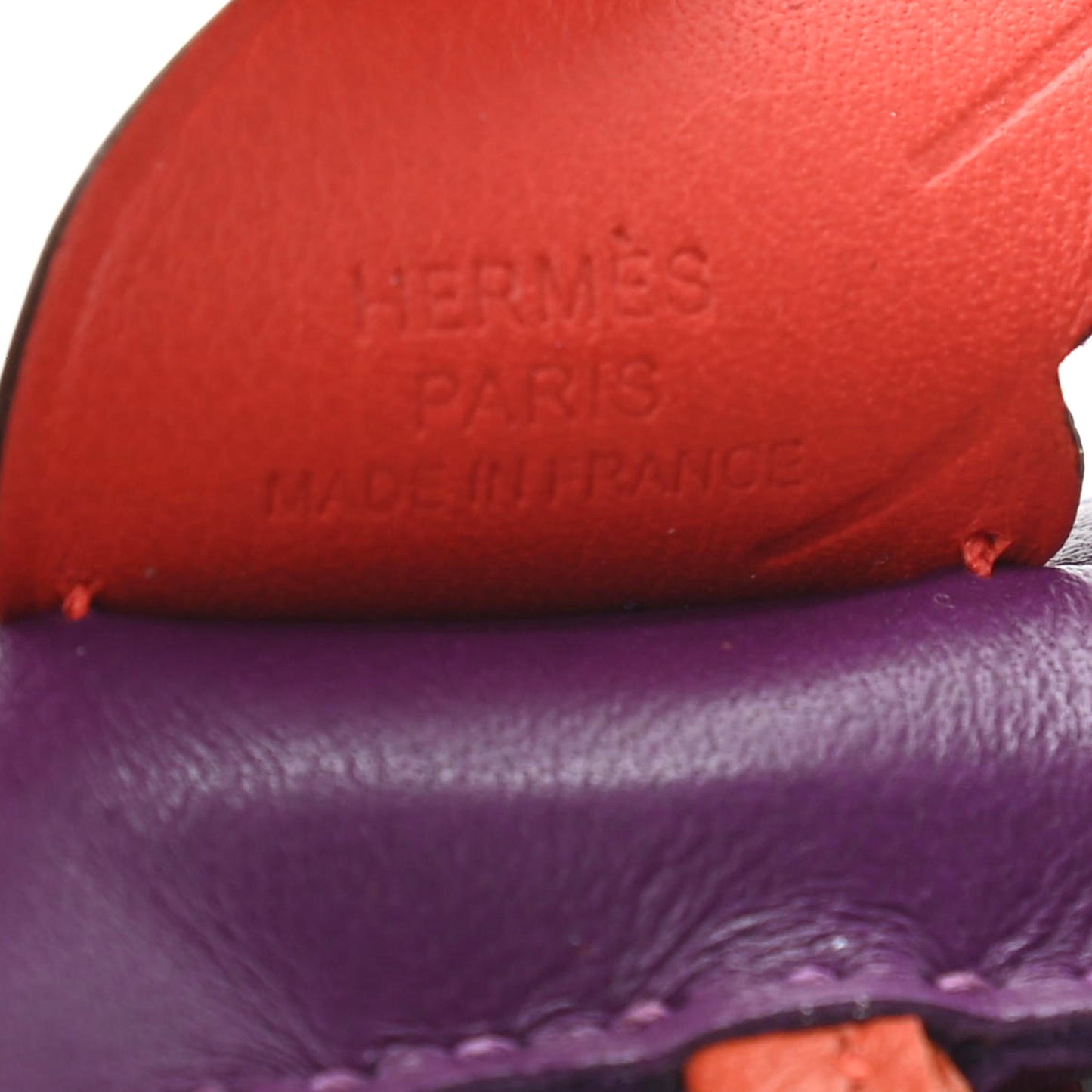 Milo Lambskin Grigri Rodeo Pegase Horse Bag Charm PM Violet Cornaline Capucine