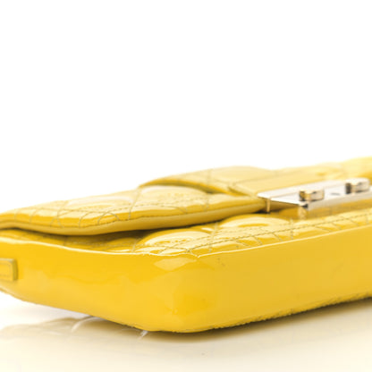 Christian Dior Patent Cannage New Lock Pouch Yellow 9 of 14
