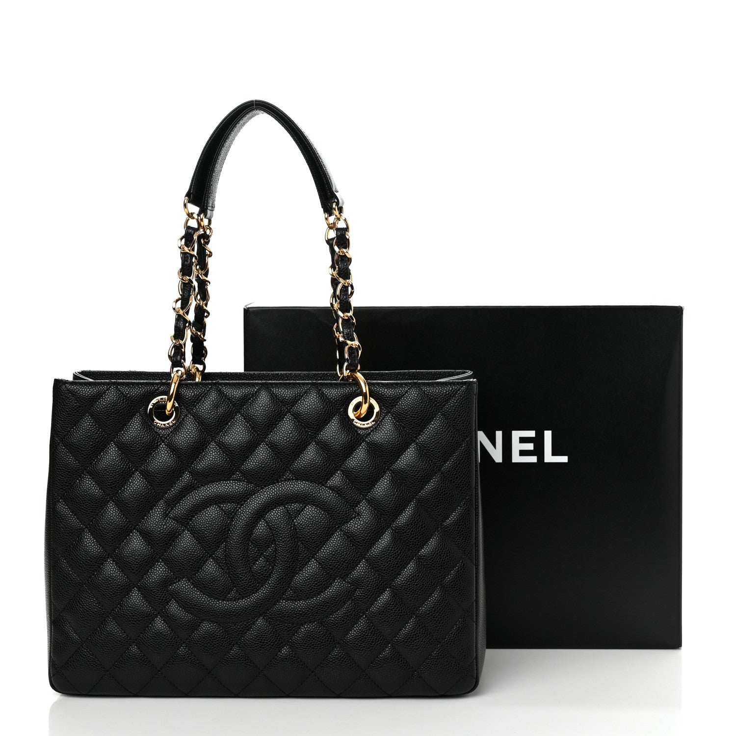 Chanel Caviar Quilted Grand Shopping Tote GST Black 13 of 13