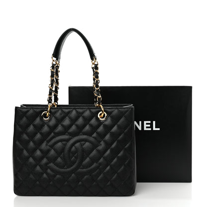 Chanel Caviar Quilted Grand Shopping Tote GST Black 13 of 13
