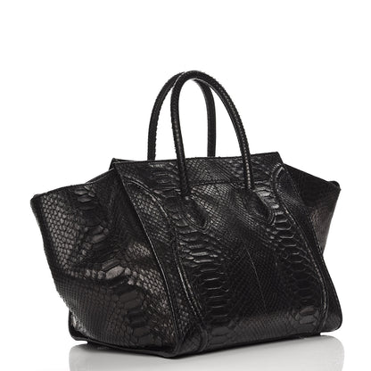 Celine Python Medium Phantom Luggage Black 3 of 11