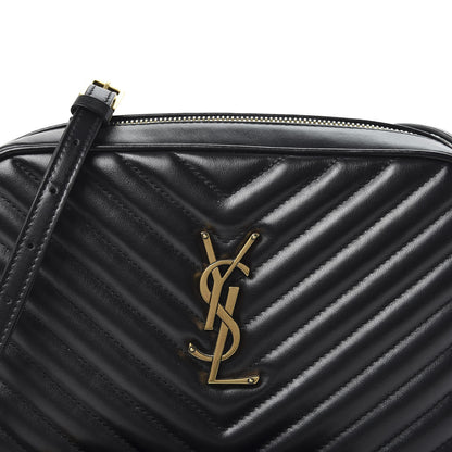 Saint Laurent Calfskin Matelasse Monogram Lou Camera Bag Black 9 of 9