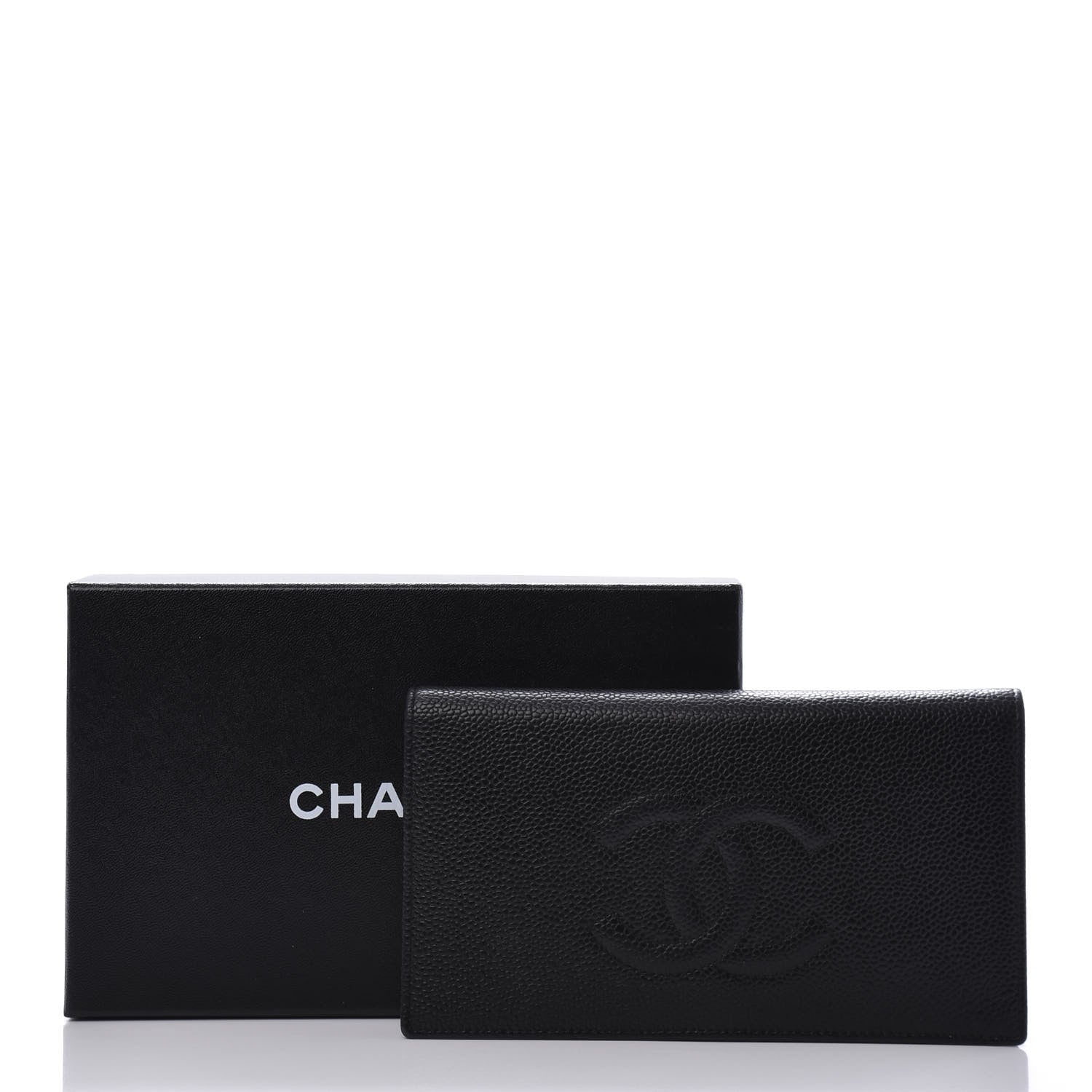 Chanel Caviar Timeless CC Yen Wallet Black 9 of 9