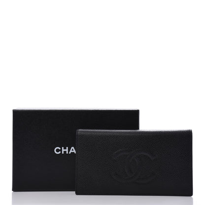 Chanel Caviar Timeless CC Yen Wallet Black 9 of 9