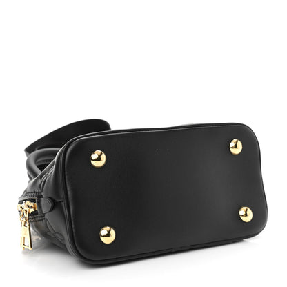 Louis Vuitton Calfskin Bubblegram Alma BB Black 4 of 10