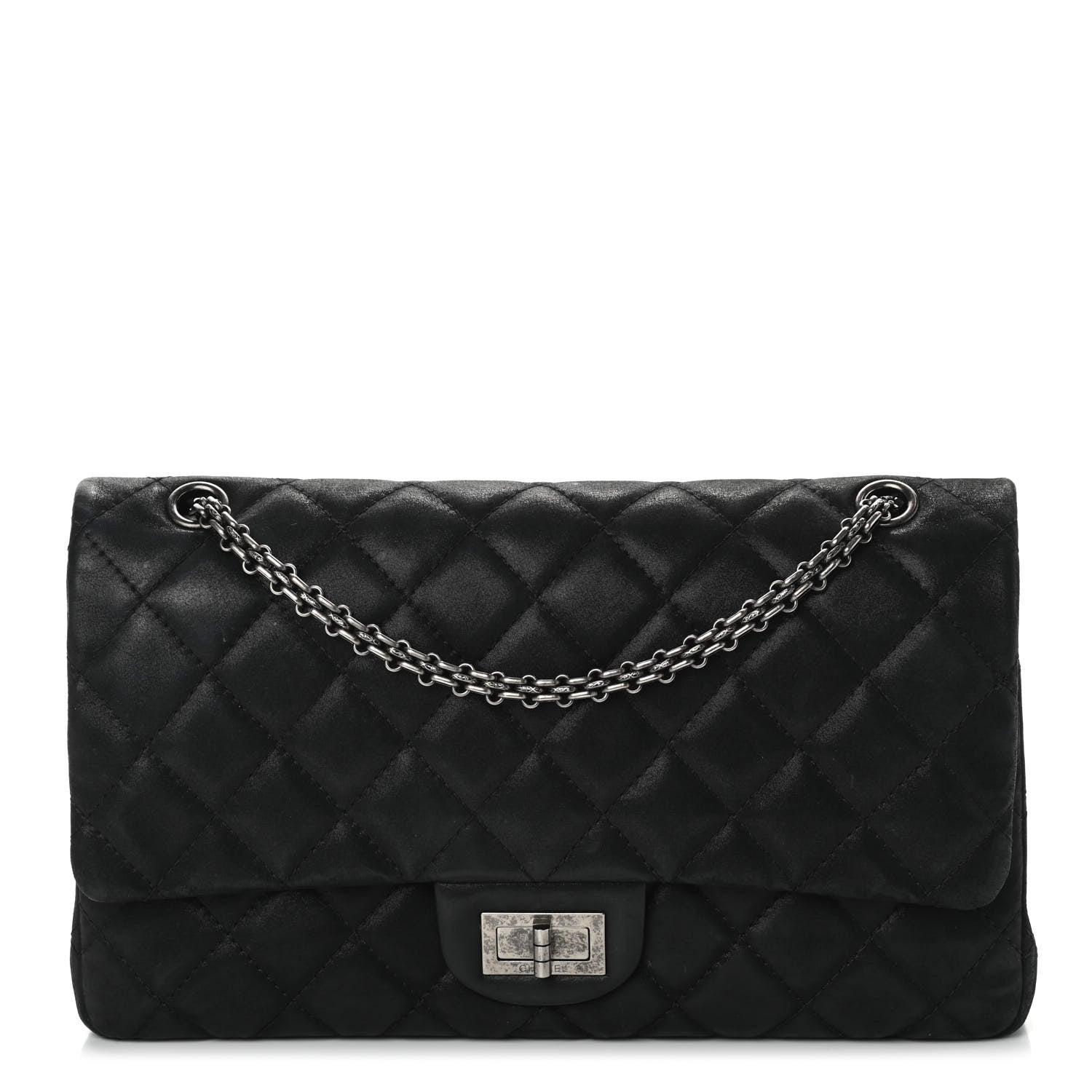 Chanel Iridescent Calfskin Quilted 2.55 Reissue 227 Flap Black 1 of 10