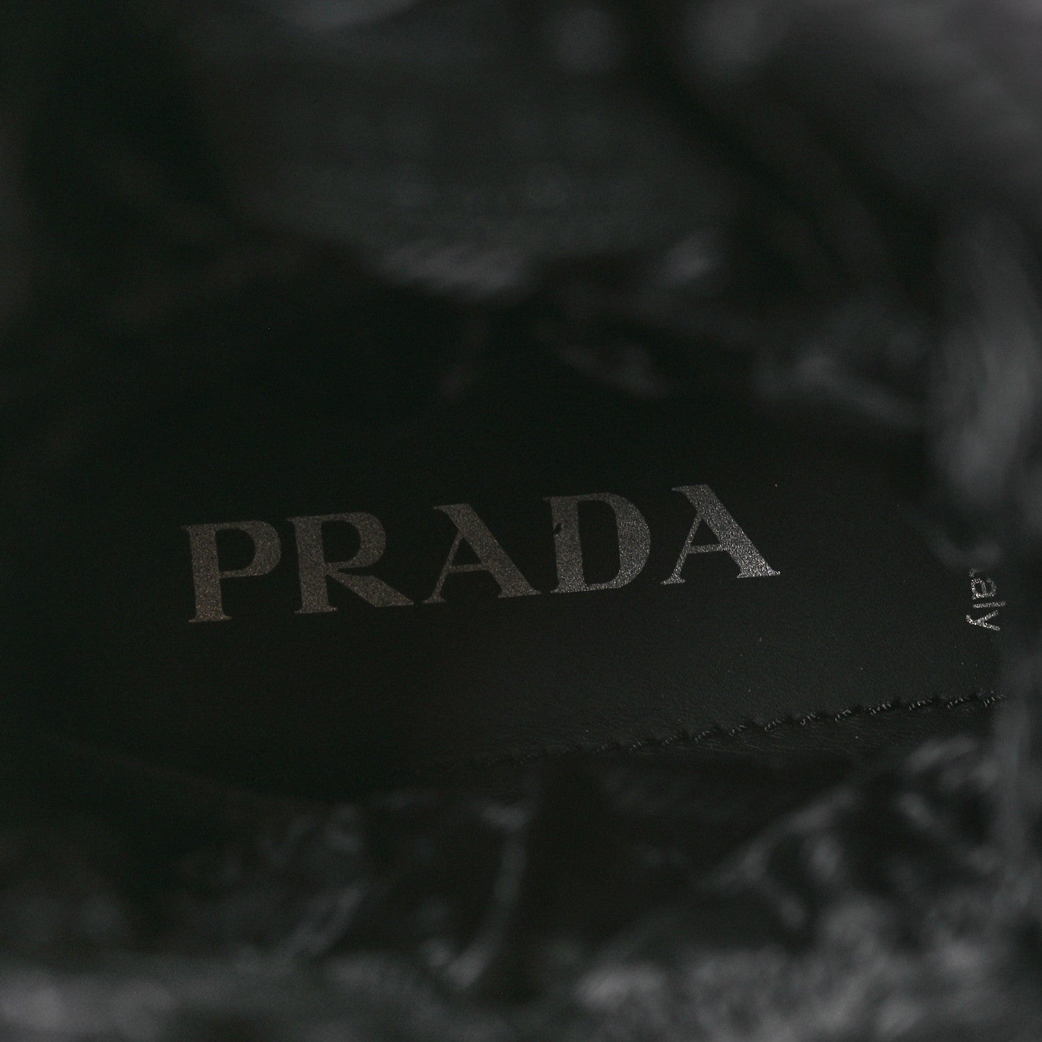 Prada Re-Nylon Piuma Triangle Logo Padded Drawcord Snow Boots 38.5 Black 8 of 8