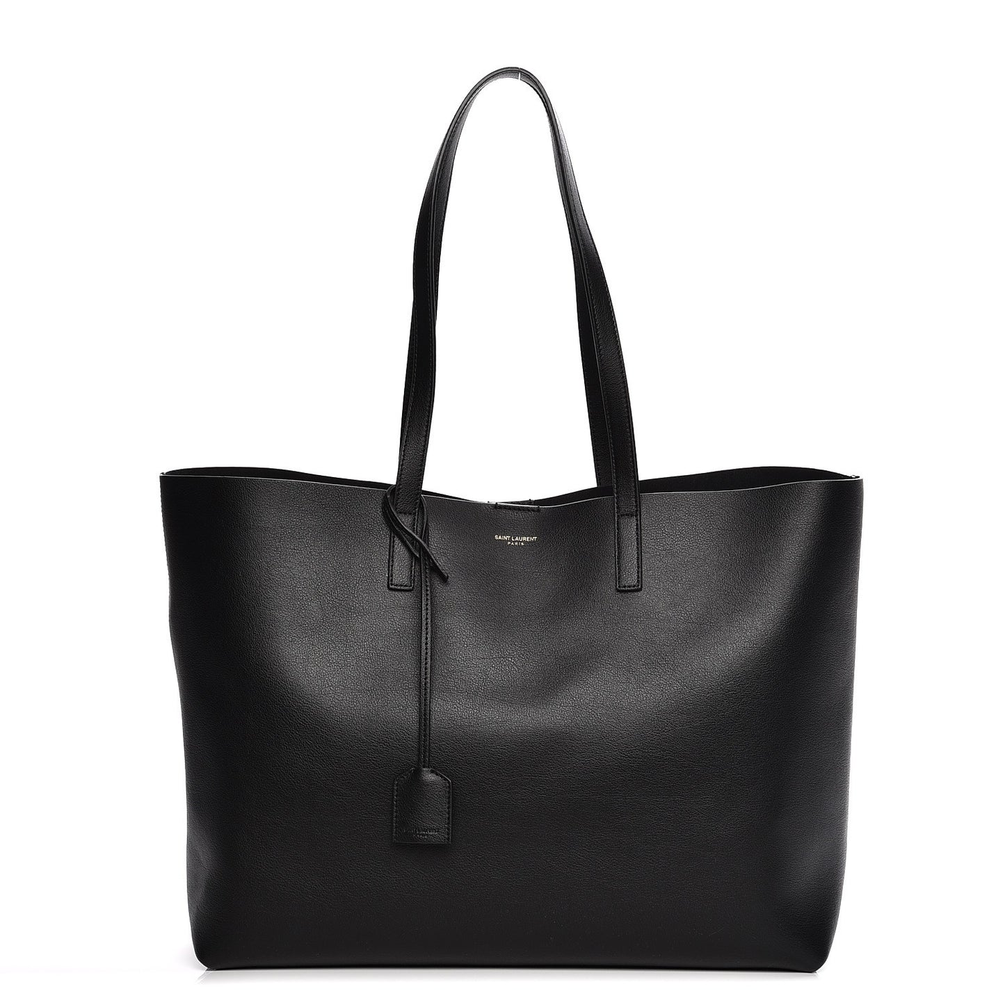 Calfskin Large Shopping Tote Black