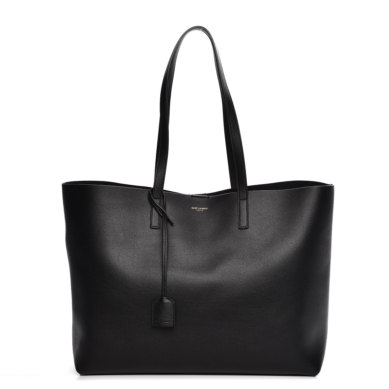 Saint Laurent Calfskin Large Shopping Tote Black 1 of 8