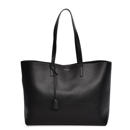 Saint Laurent Calfskin Large Shopping Tote Black 1 of 8