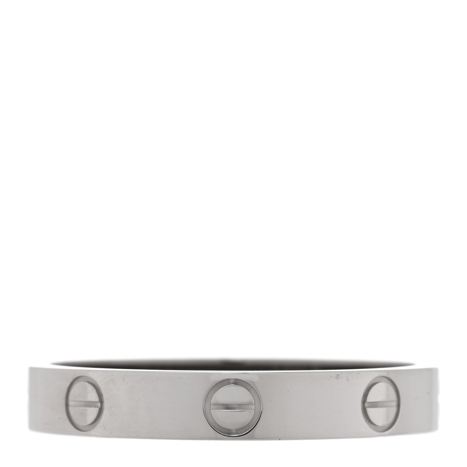 Cartier 18K White Gold 3.5mm LOVE Wedding Band Ring 62 10 3 of 5