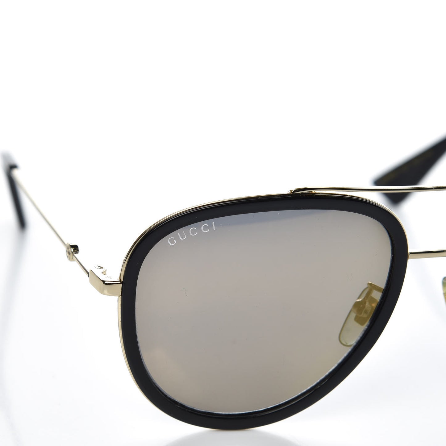 Aviator Sunglasses GG0062S Black Gold