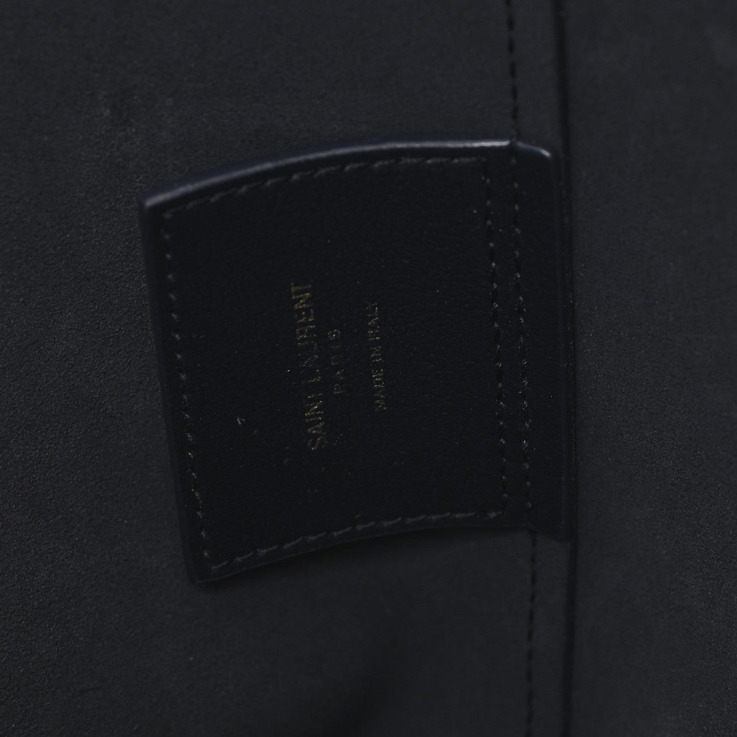 Saint Laurent Calfskin Large Shopping Tote Navy 7 of 13