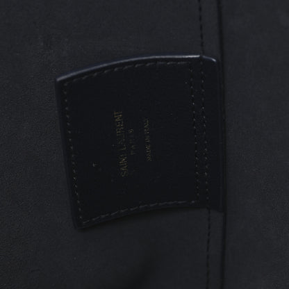 Saint Laurent Calfskin Large Shopping Tote Navy 7 of 13