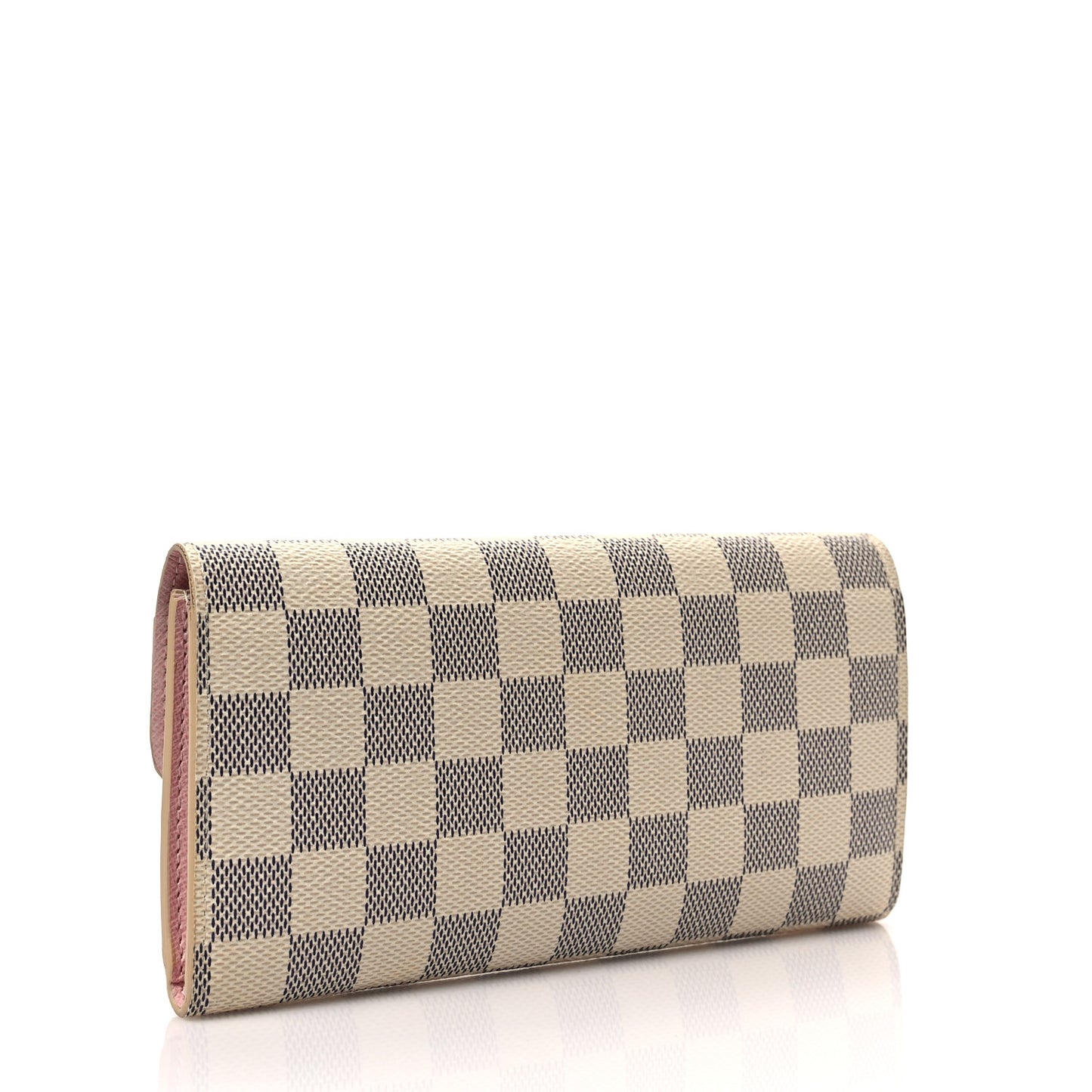 Damier Azur Emilie Wallet Rose Ballerine