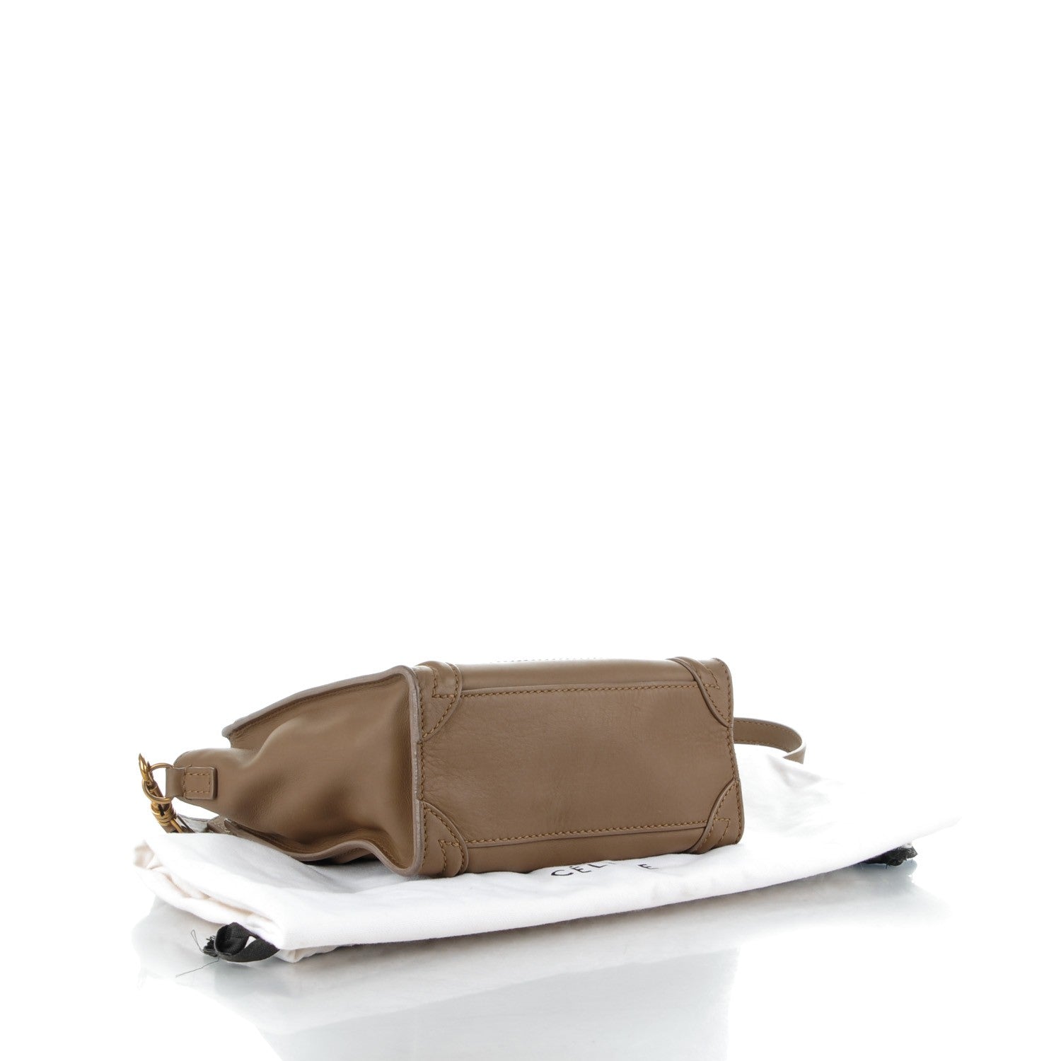 Celine Smooth Calfskin Nano Luggage Camel 4 of 9