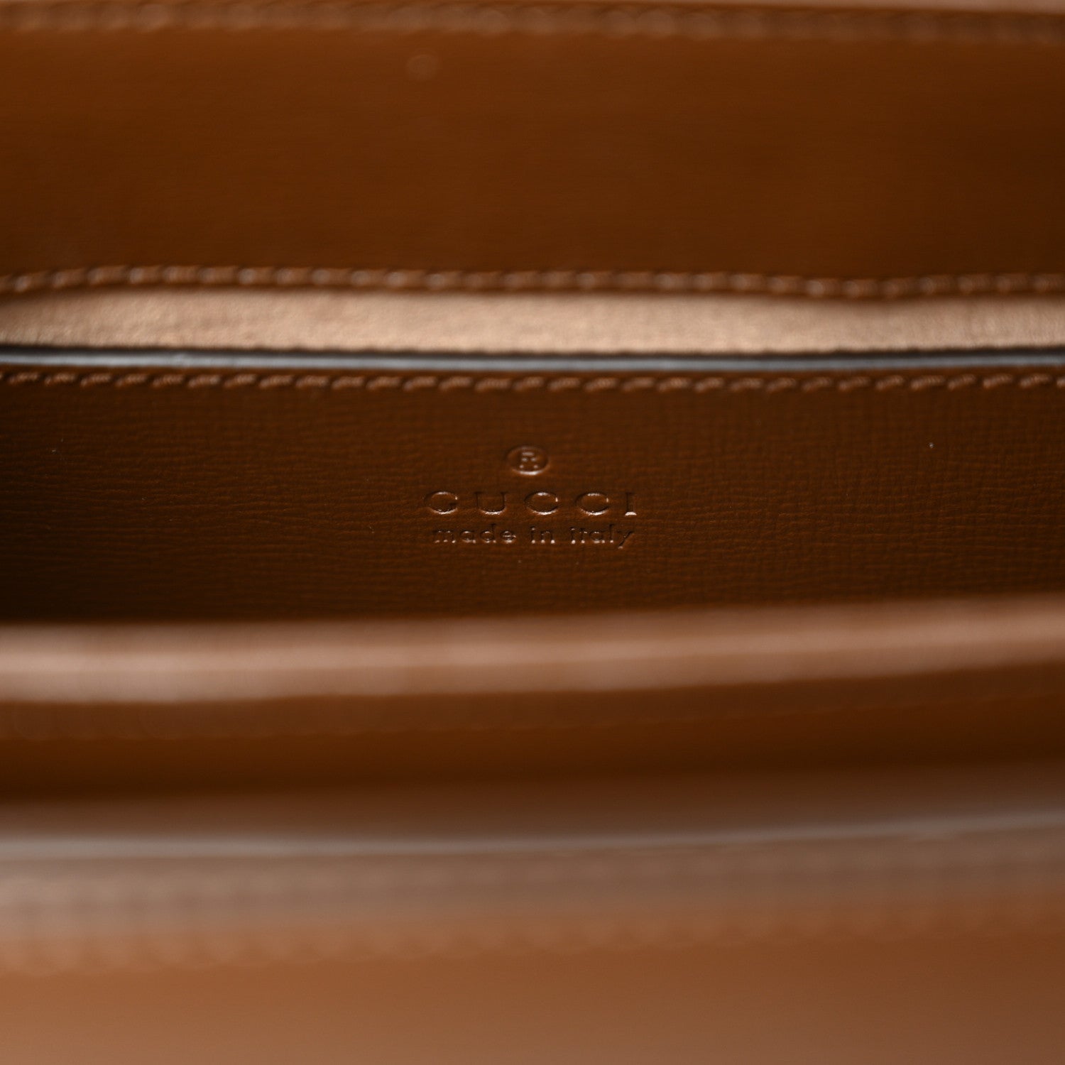 Gucci Glazed Textured Calfskin Mini Horsebit 1955 Top Handle Flap Bag Brown Sugar 6 of 14