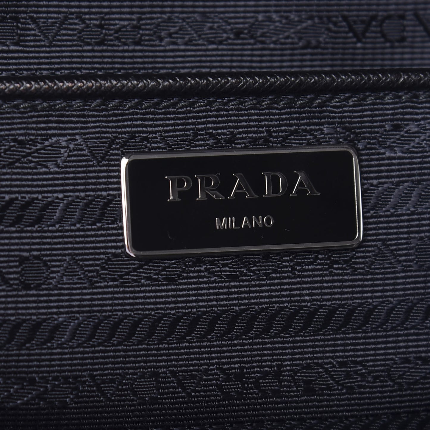 Tessuto Nylon Saffiano Tote Black