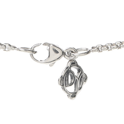 David Yurman Sterling Silver 18K White Gold Diamond Pave Ball Pendant Necklace 4 of 4