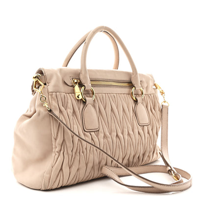 Miu Miu Nappa Matelasse Top Handle Bag Cammeo 3 of 13