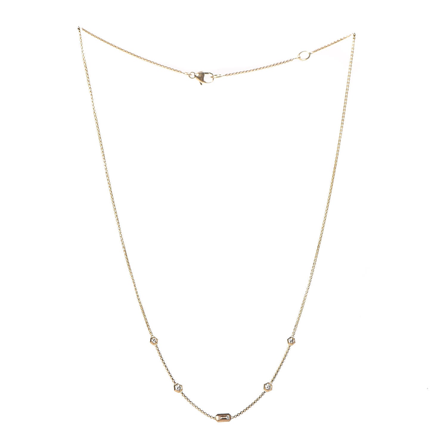 David Yurman 18K Yellow Gold Diamond Novella Necklace 3 of 5