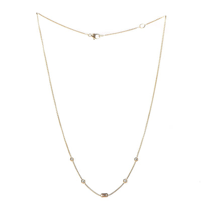 David Yurman 18K Yellow Gold Diamond Novella Necklace 3 of 5