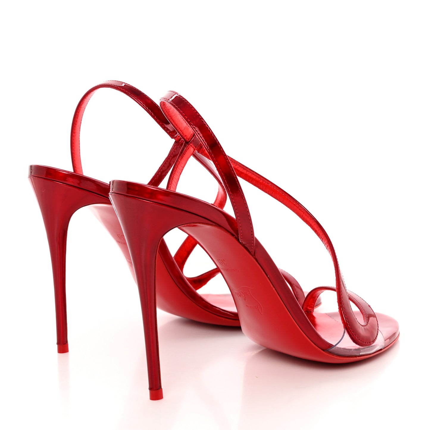 Metallic Patent Rosalie 100 Sandals 39 Loubi