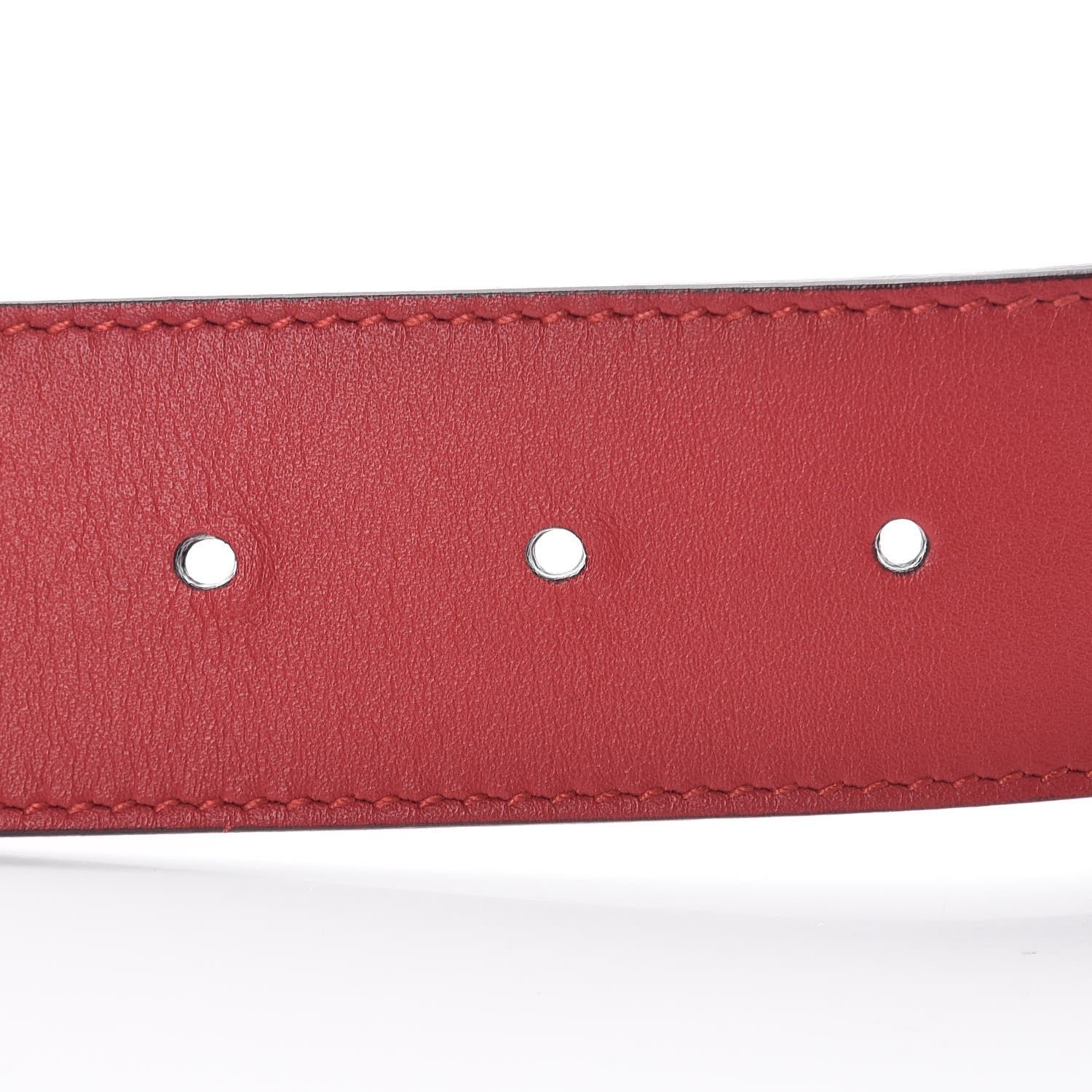 Gucci Moon Calfskin Torchon Double G 40mm Belt 85 34 Hibiscus Red 7 of 7