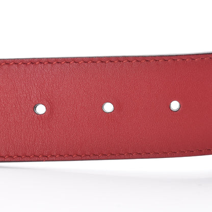 Gucci Moon Calfskin Torchon Double G 40mm Belt 85 34 Hibiscus Red 7 of 7