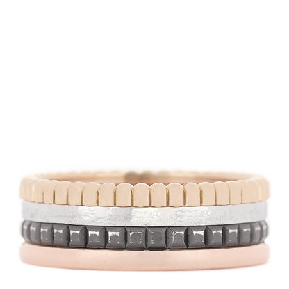 Boucheron 18K Pink Yellow White Gold PVD Small Quatre Classique Ring 52 6 1 of 5
