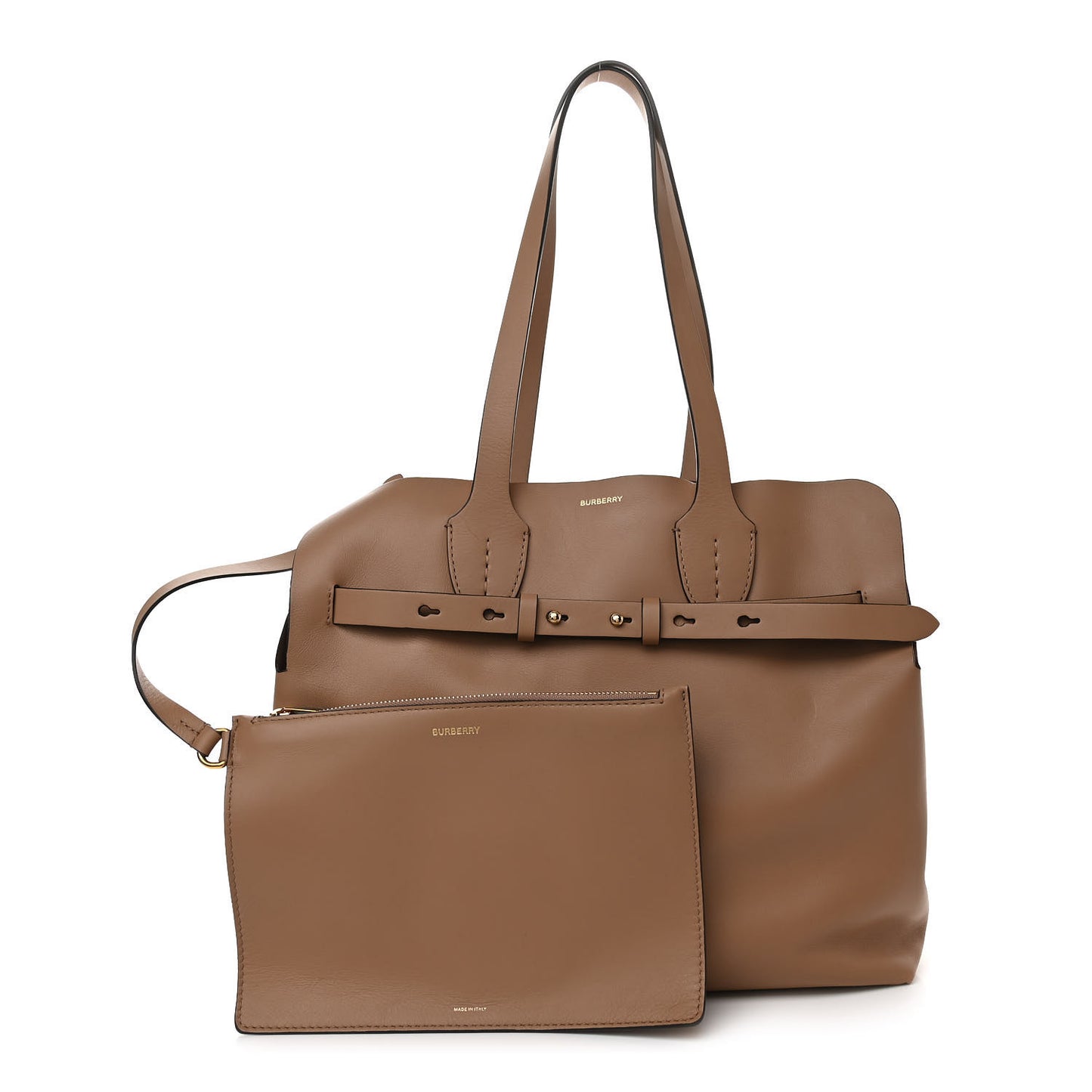 Soft Smooth Calfskin Medium Tote Camel
