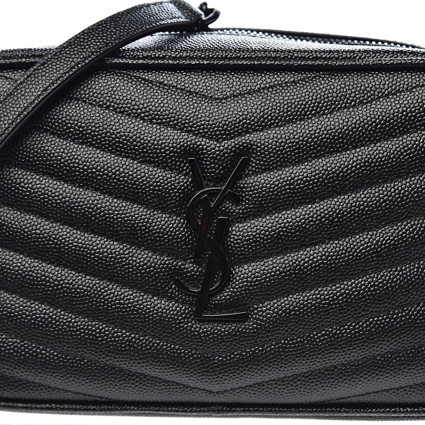 Grain De Poudre Matelasse Monogram Mini Lou Camera Bag Black