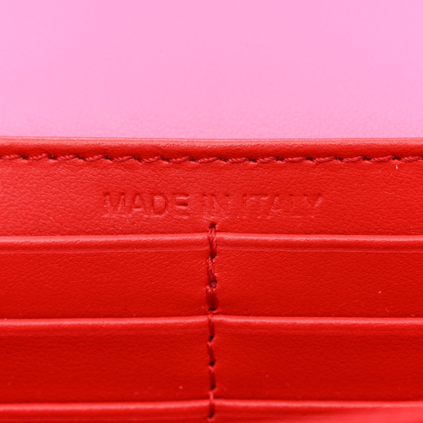 Grained Calfskin Spikes Paloma Clutch Pink