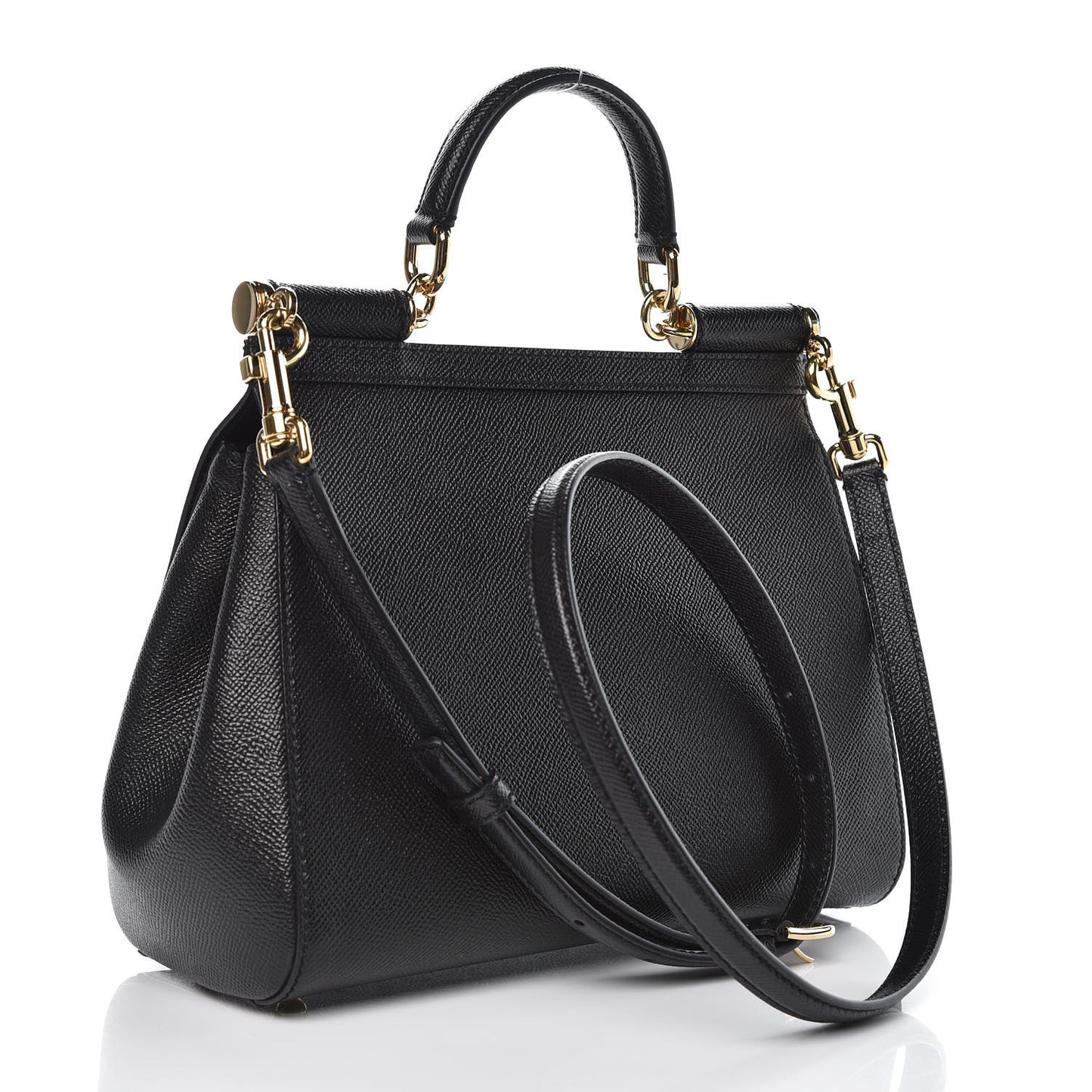 Dauphine Medium Miss Sicily Satchel Black